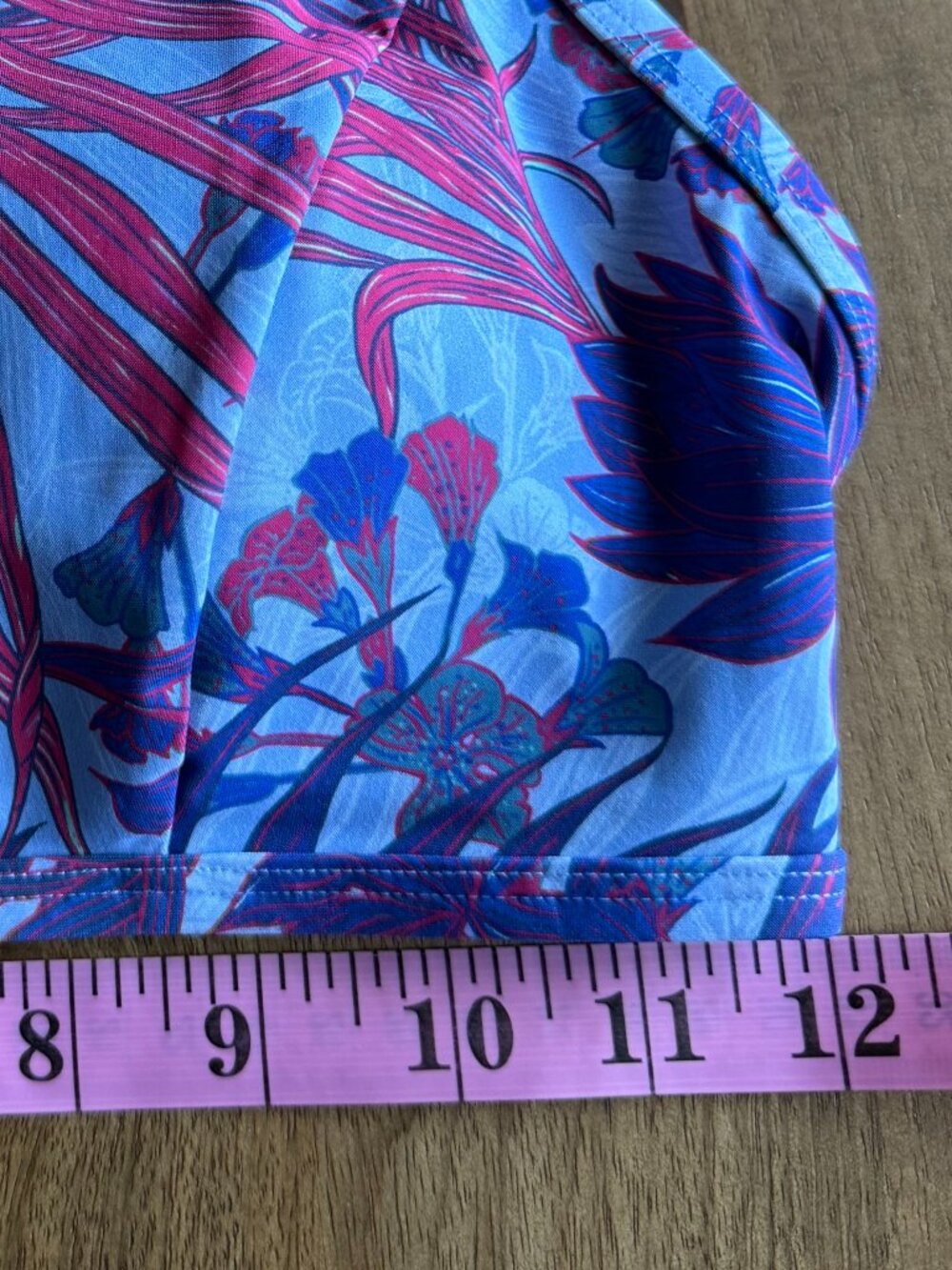 Lululemon See The Sea Swim Top Mini Twisted Tropics Hydrangea Multi |Size 2 - Picture 4 of 6